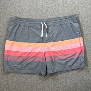 Chubbies Swim Trunks Shorts Men's X-Large Sunset Stripe Mesh Lined Drawstring